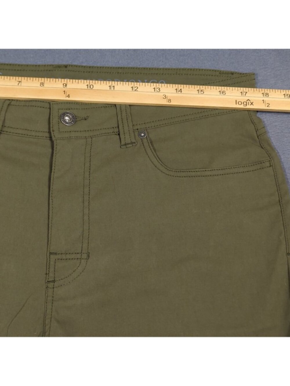 Prana Brion Pant II Men's 34x32 Green Slim Fit Nylon Outdoor Hiking Camp - Picture 5 of 12